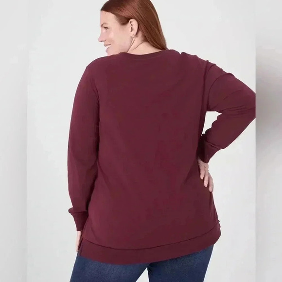 Lane Bryant Classic Long-Sleeve Crew-Neck Fall Graphic Sweatshirt Size 2X NWT - Picture 2 of 6